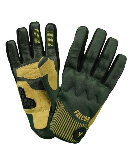 GUANTES DE INVIERNO FALCON MAN VERDE/AMARILLO Bycity