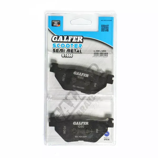 Pastillas de freno semimetálicas GALFER
BRAKE PAD SEMI METAL SCOOTER para Yamaha T-Max