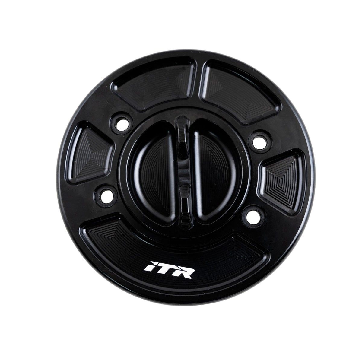 TAPON DEPOSITO "R" EN ALUMINIO CON CIERRE DE ROSCA - SUZUKI- NEGRO