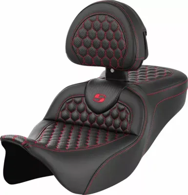 Asiento Honeycomb Roadsofa™ SADDLEMEN
SEAT ROADSOFA HC RED STITCH para Harley Davidson Road King / Electra Glide / Street Glide / Road Glide