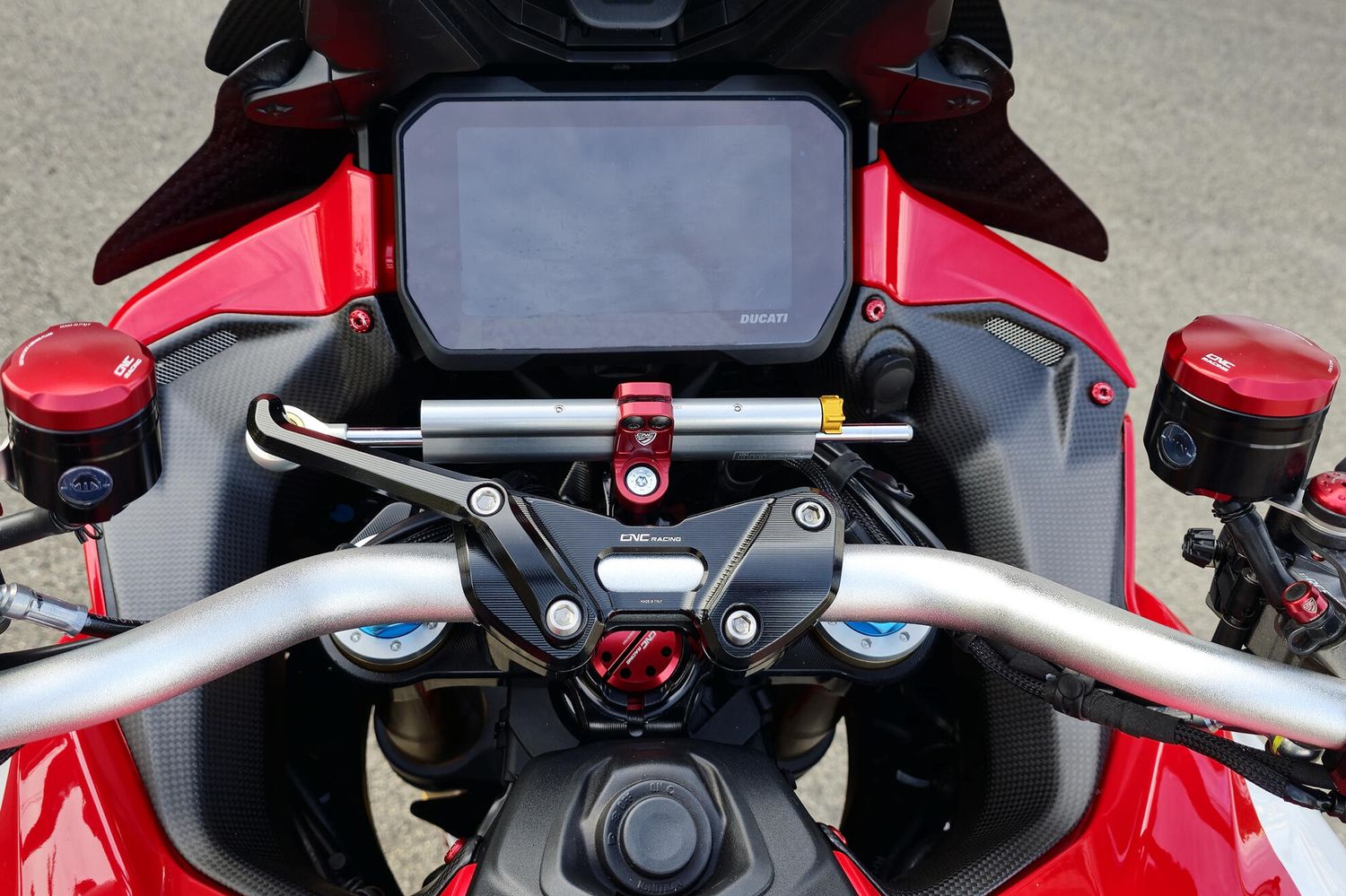 Kit amortiguador de dirección Ducati Multistrada V4/V4S con abrazadera RM251