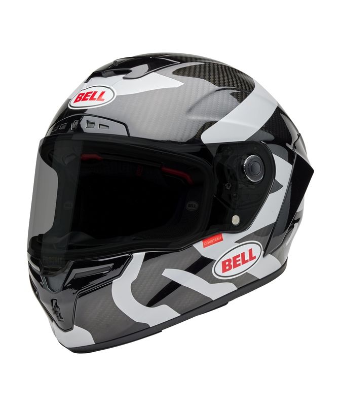Casco BELL Race Star DLX - Hello Cousteau Equidae Matte Gloss Black/Gray