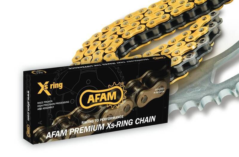 Kit de cadena AFAM 525XHR3 17/45 Super-Reforzado - corona ultraligero anodizado endurecido para BMW S 1000 R ABS (0D02) [1000]