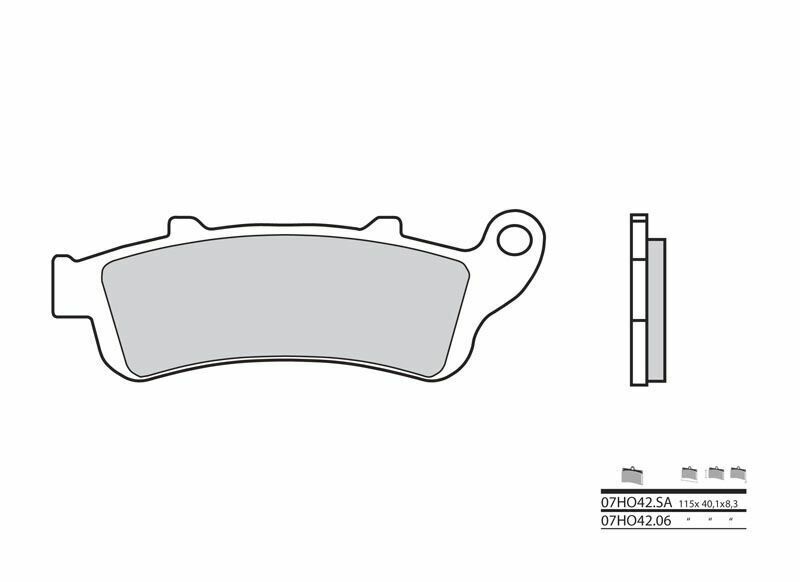 Pastillas de freno sinterizadas Brembo 07HO42SA para Honda y Kawasaki Vulcan