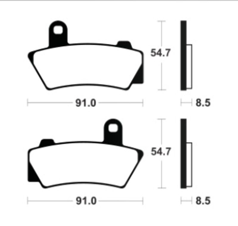 Pastillas de freno TECNIUM Supersport sinterizadas - MR495 para BMW R18