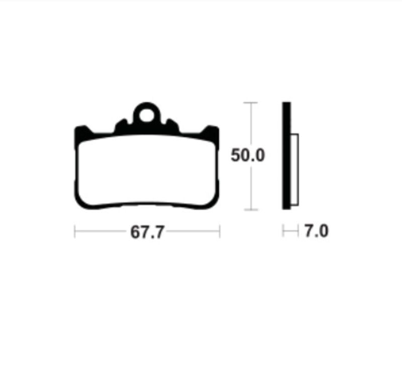 Pastillas de freno TECNIUM Supersport sinterizadas - MF494 para Honda CB500 / HONDA CB 750 HORNET