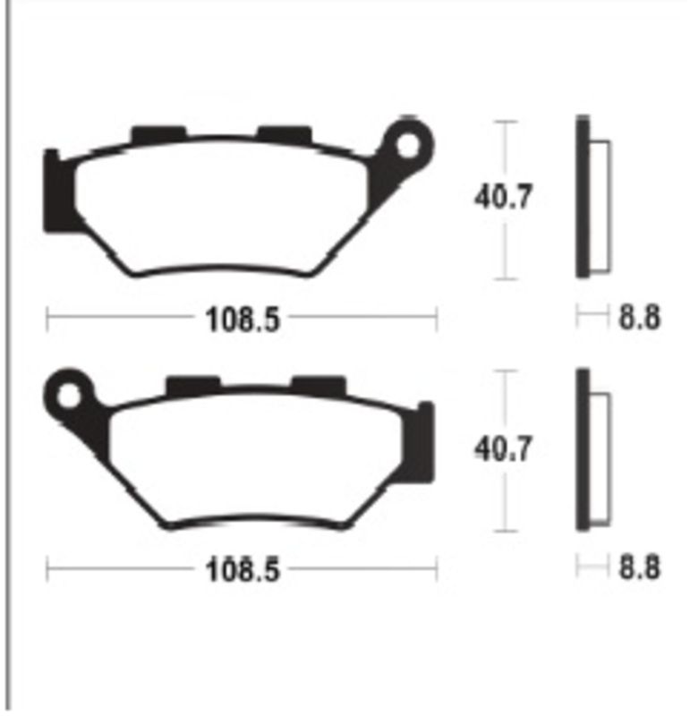 Pastillas de freno TECNIUM Standard orgánicas - MA483 para BENELLI TRK 502 X