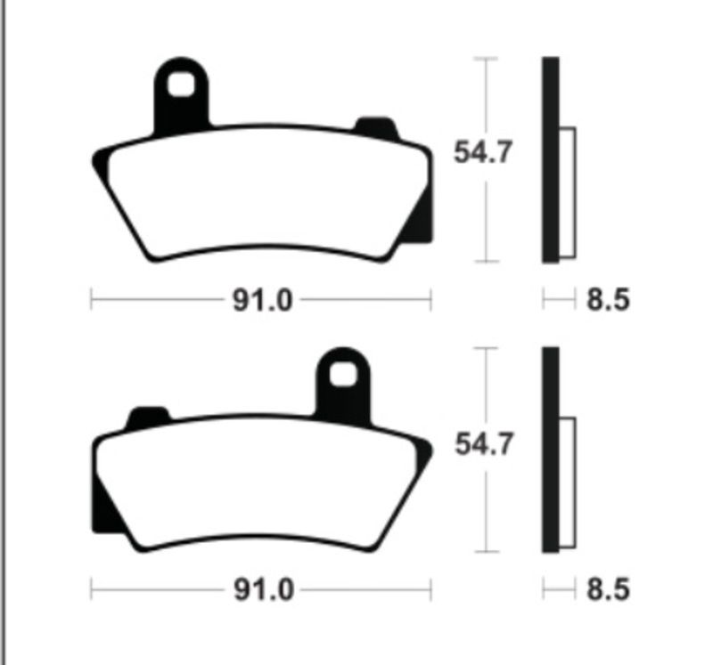 Pastillas de freno TECNIUM Supersport sinterizadas - MF495 para BMW R 18