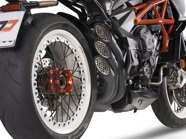 SILENCIADOR DE ESCAPE QD ESCAPE POWERGUN OSCURO MV AGUSTA DRAGSTER 800 RR 2016-2022