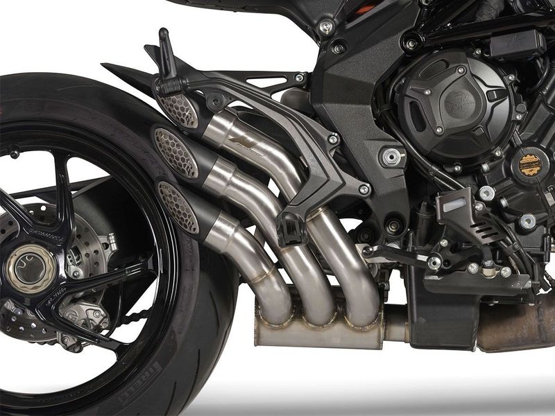 SILENCIOSO ESCAPE QD ESCAPE POWERGUN PLATA MV AGUSTA F3 800 2017-2022