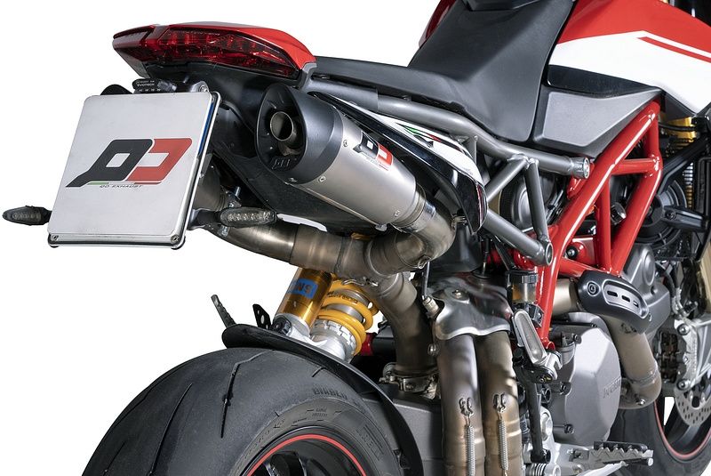 PAR DE SILENCIADORES GUNSHOT TITANIO QD ESCAPE DUCATI HYPERMOTARD 950 2019-2020