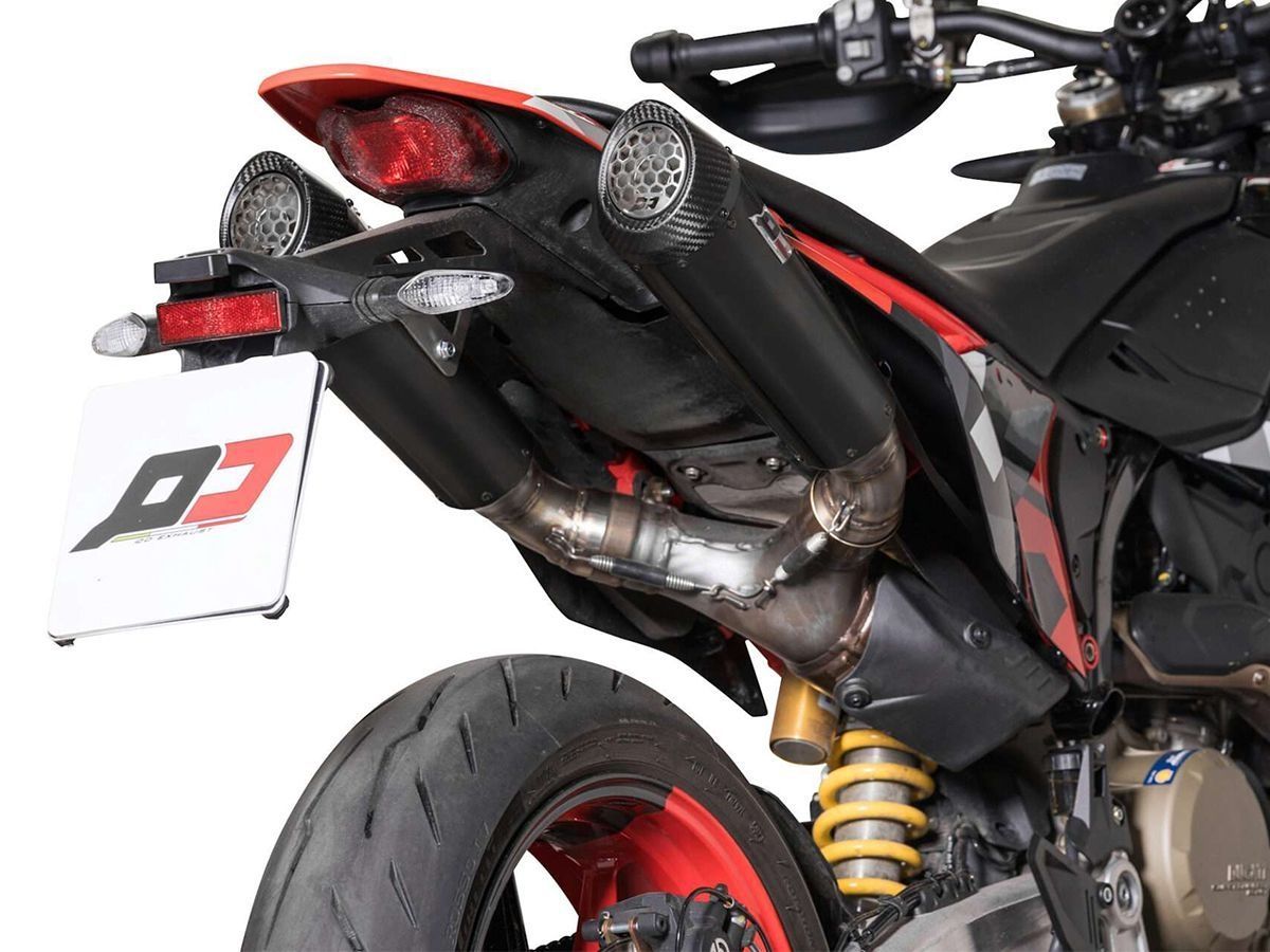 ESCAPE DOBLE TRI CONO TITANIO CARBONO QD DUCATI HYPERMOTARD 698 2024