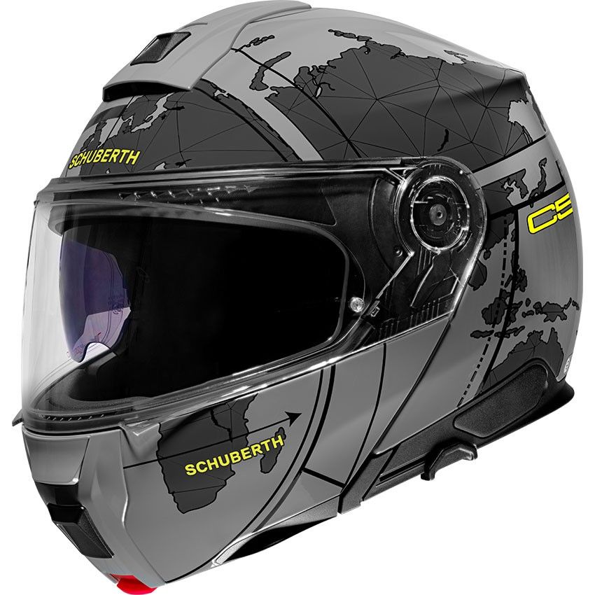 CASCO MODULAR SCHUBERTH C5 ECE DEKOR GLOBE GRIS