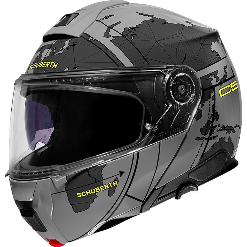 CASCO MODULAR SCHUBERTH C5 ECE DEKOR GLOBE GRIS
