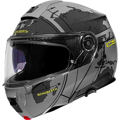 CASCO MODULAR SCHUBERTH C5 ECE DEKOR GLOBE GRIS