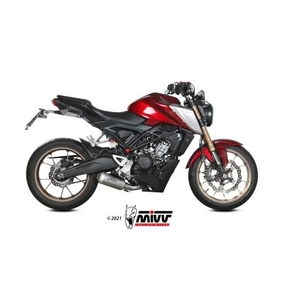 Escape Mivv Full system 1x1 MK3 St. Steel Honda CB 125 R 2021-24