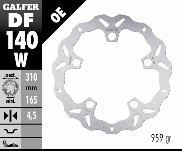 Disco de freno Wave® para Honda VFR 1200 X