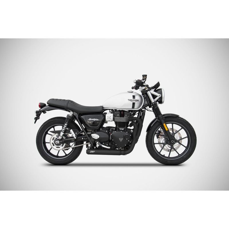 Línea de escape racing Zard Cross para Triumph Street Twin 900