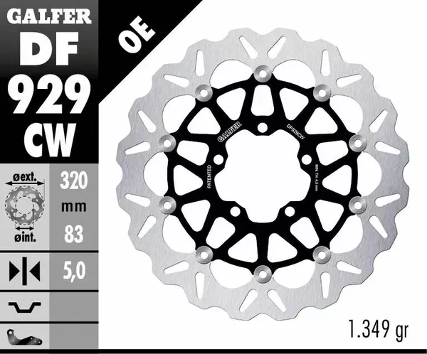 Disco de freno Wave® para Triumph Rocket / Scrambler / Speed / Tiger