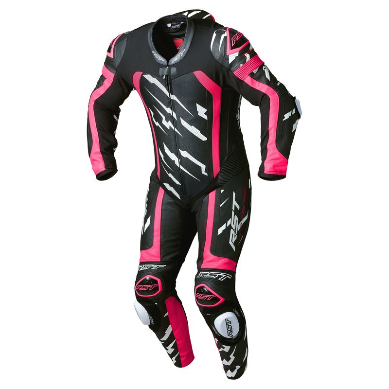 Mono de piel RST Pro Series Evo Airbag CE hombre - Rosa Flúor