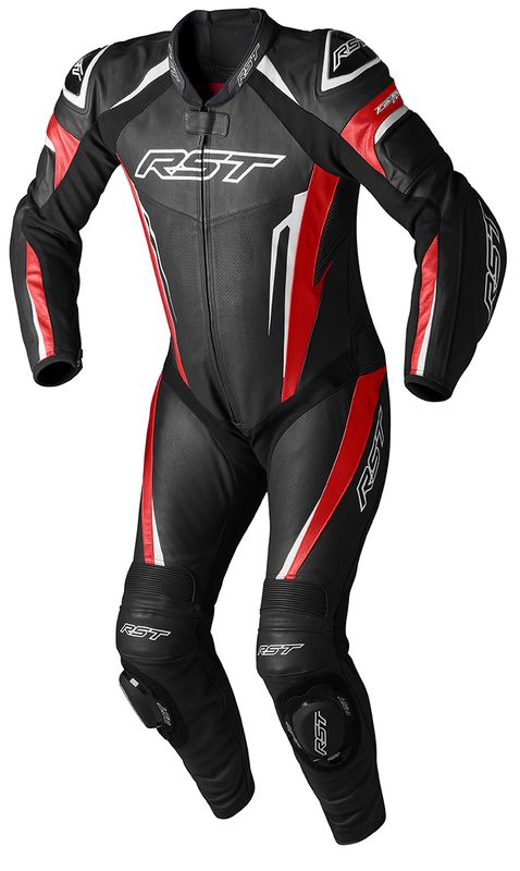 Mono de piel RST TracTech Evo 5 CE hombre - Rojo / Negro / Blanco