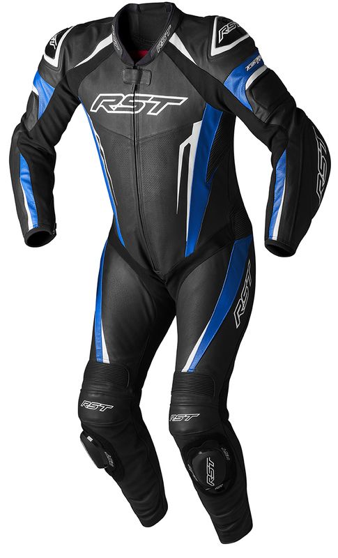 Mono de piel RST TracTech Evo 5 CE hombre - Azul / Negro / Blanco