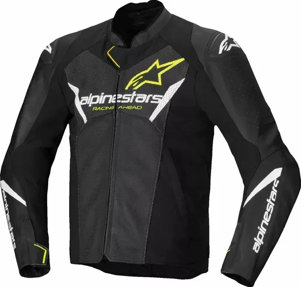 Chaqueta de cuero Faster v3 Airflow ALPINESTARS
JACKET FSTR V3 AIRFLW LTHR BLK/WHT/YW
