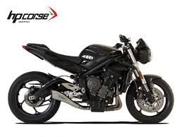 SILENCIADOR SATINADO HYDROFORM HP CORSE TRIUMPH STREET TRIPLE 765 2017-2020