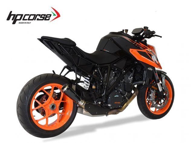 SILENCIADOR GP07 HP CORSE ACERO NEGRO KTM 1290 SUPER DUKE 2014-2016