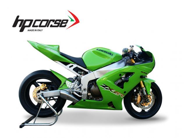 SILENCIADOR SATINADO HYDROFORM HP CORSE KAWASAKI NINJA ZX-6R 636 2003-2004