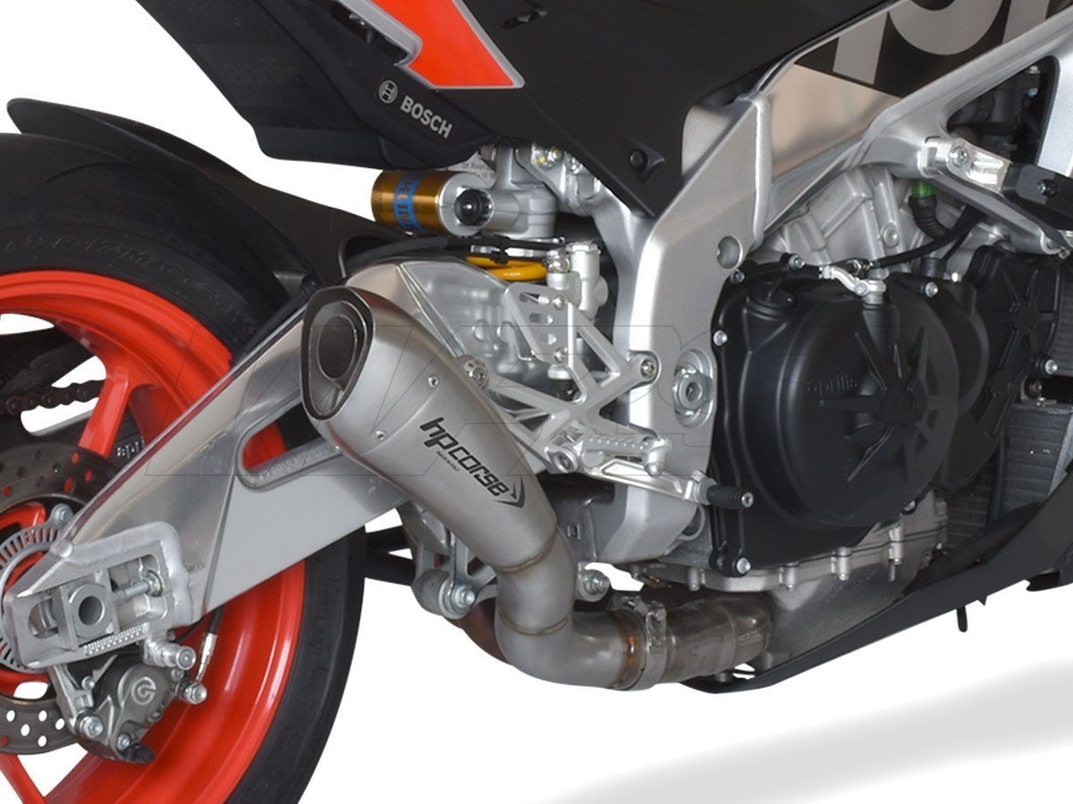 SILENCIADOR SATINADO HIDROFORMADO HP CORSE APRILIA TUONO RSV4 2017-2018