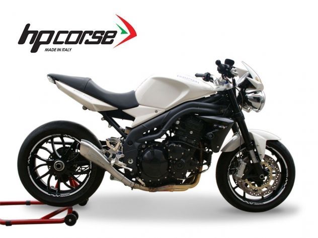 SILENCIADOR SATINADO HYDROFORM HP CORSE TRIUMPH SPEED TRIPLE 2007-2010 APROBADO