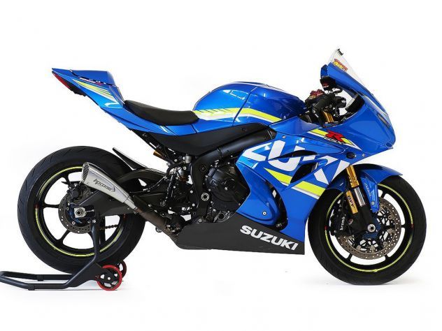 SILENCIADOR RACING HYDROFORM CORTO R HP CORSE SATINADO SUZUKI GSX-R 1000 2017-2022