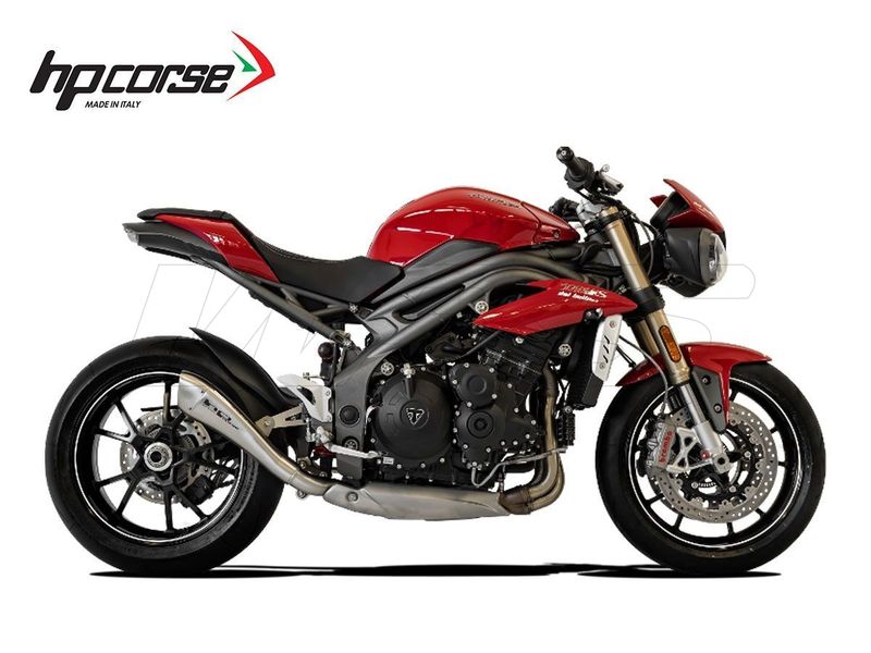 SILENCIADOR HYDROFORM HP CORSE ACERO SATINADO TRIUMPH SPEED TRIPLE 2016-2018