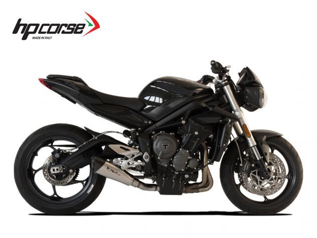 SILENCIADOR EVOXTREME HP CORSE 260MM SATINADO TRIUMPH STREET TRIPLE 765 2017-2020