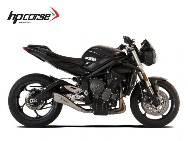 SILENCIADOR SATINADO HYDROFORM HP CORSE TRIUMPH STREET TRIPLE 765 2017-2020 SILENCIADOR SATINADO HYDROFORM HP CORSE TRIUMPH STREET TRIPLE 765 2017-2020