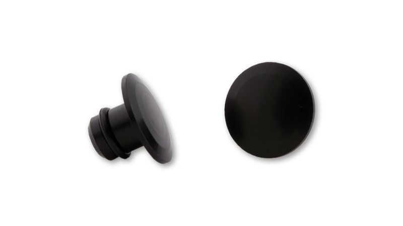 Tapones para rosca retrovisor HIGHSIDER aluminio CNC M10 - Negro brillo
