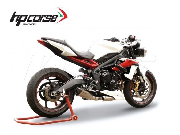 SILENCIADOR EVOXTREME HP CORSE SATINADO TRIUMPH STREET TRIPLE 675 2013-2016