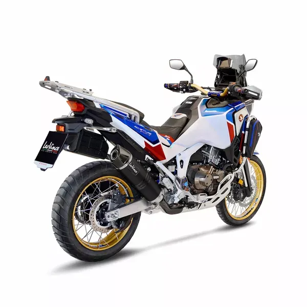 Silenciador Slip-On LV One Evo Black Edition LEOVINCE MUFFLER LV1EVO HONDA AFRICA TWIN SS/BK Homologado