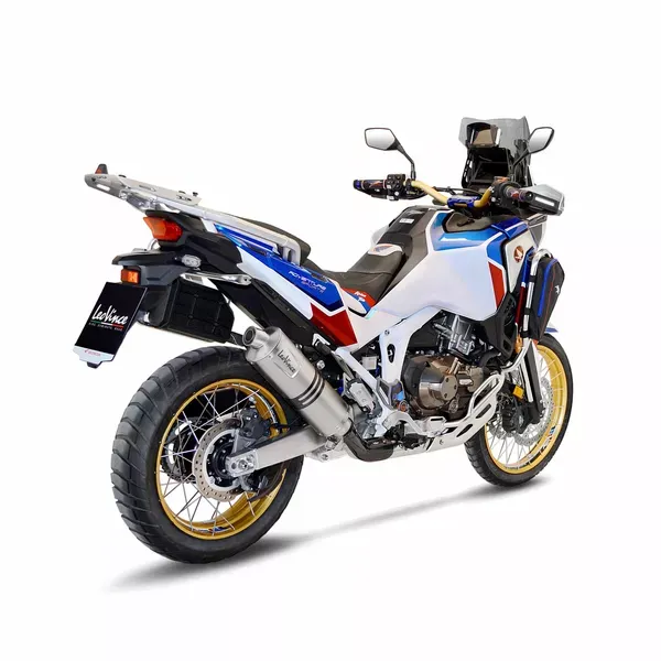 Silenciador Slip-On LV One Evo Acero inox. LEOVINCE MUFFLER LV1EVO HONDA AFRICA TWIN SS/BK Homologado