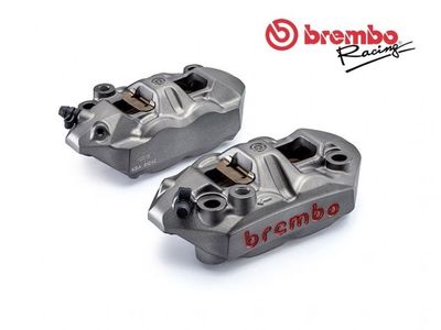 KIT PINZAS DE FRENO BREMBO RACING 108MM M4 MONOBLOC + JUEGO DE PASTILLAS