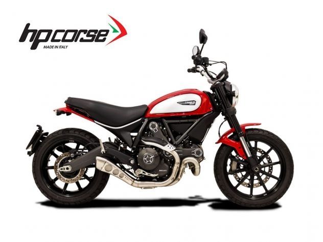 SILENCIADOR HOMOLOGADO HYDROFORM HP CORSE INOX DUCATI SCRAMBLER 800 2015-2020