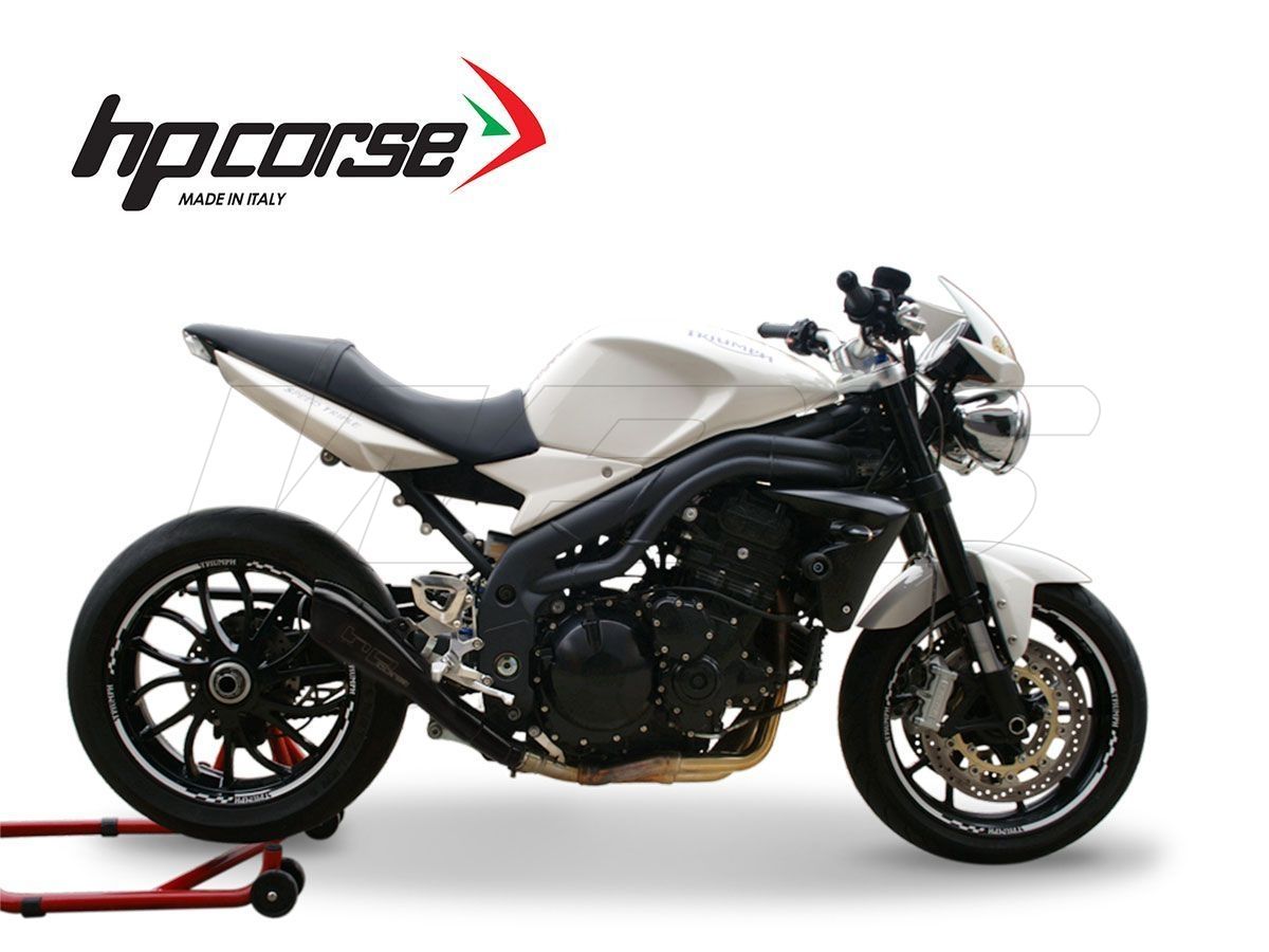 SILENCIADOR HYDROFORM HP CORSE NEGRO TRIUMPH SPEED TRIPLE 2007-2010 APROBADO