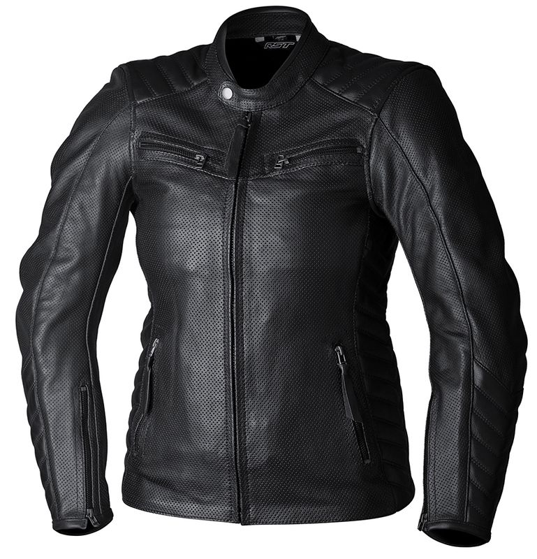 Chaqueta de cuero RST Roadster Air CE mujer - Negro