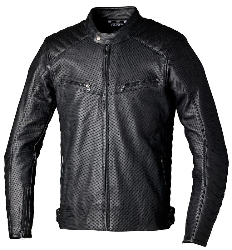 Chaqueta de cuero RST Roadster Air CE hombre - Negro