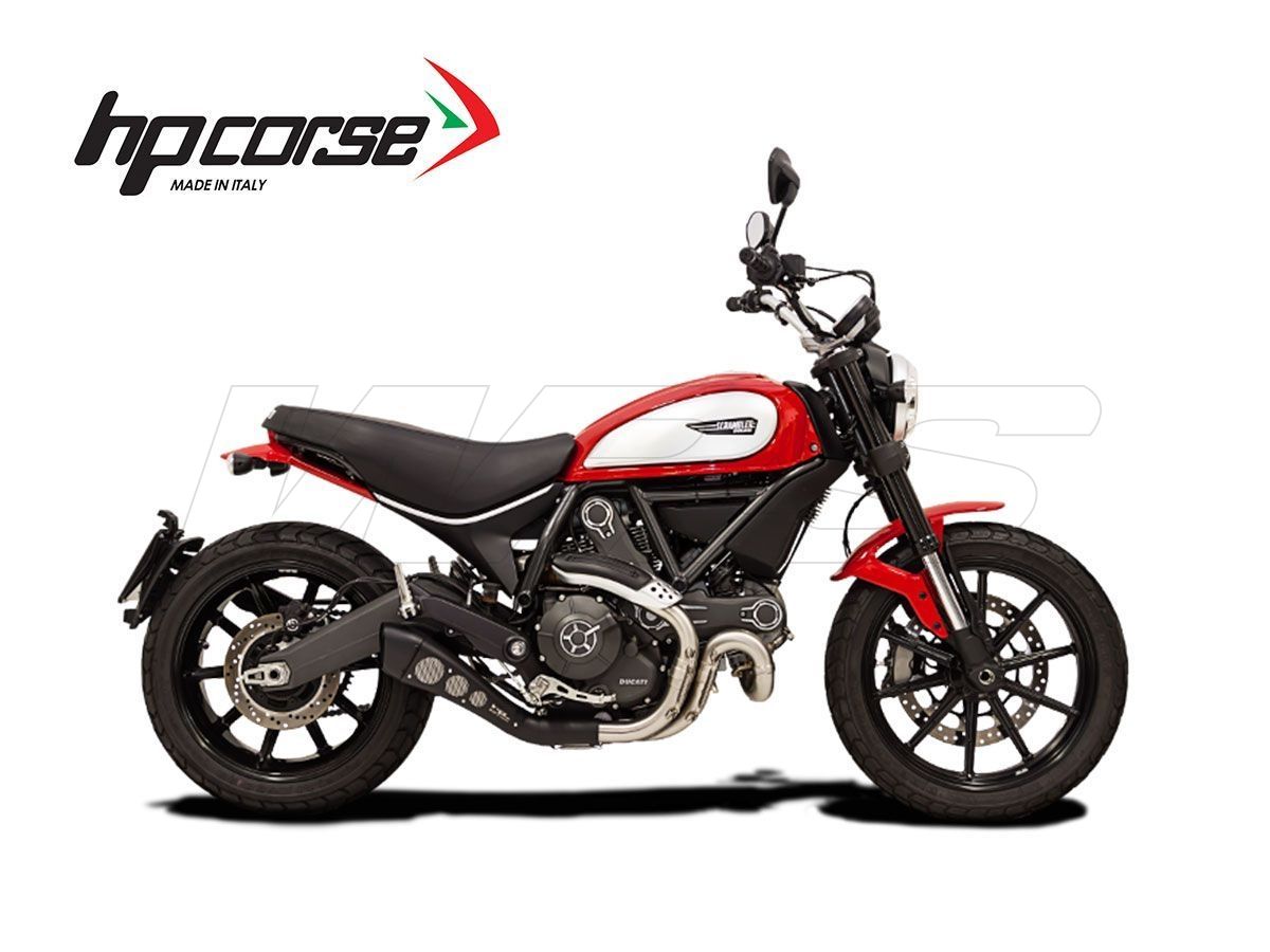SILENCIADOR HOMOLOGADO HYDROFORM HP CORSE DE ACERO INOXIDABLE DUCATI SCRAMBLER 800 2015-2020