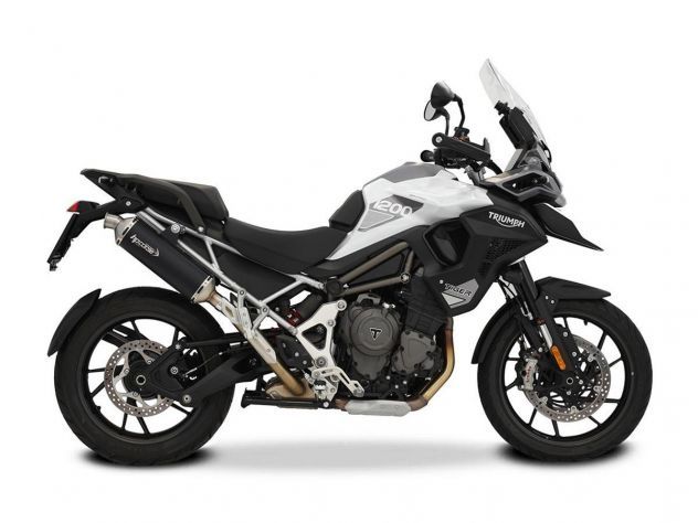 SILENCIADOR DE ESCAPE SP-1 NEGRO TITANIO HP CORSE TRIUMPH TIGER 1200 2021-2024