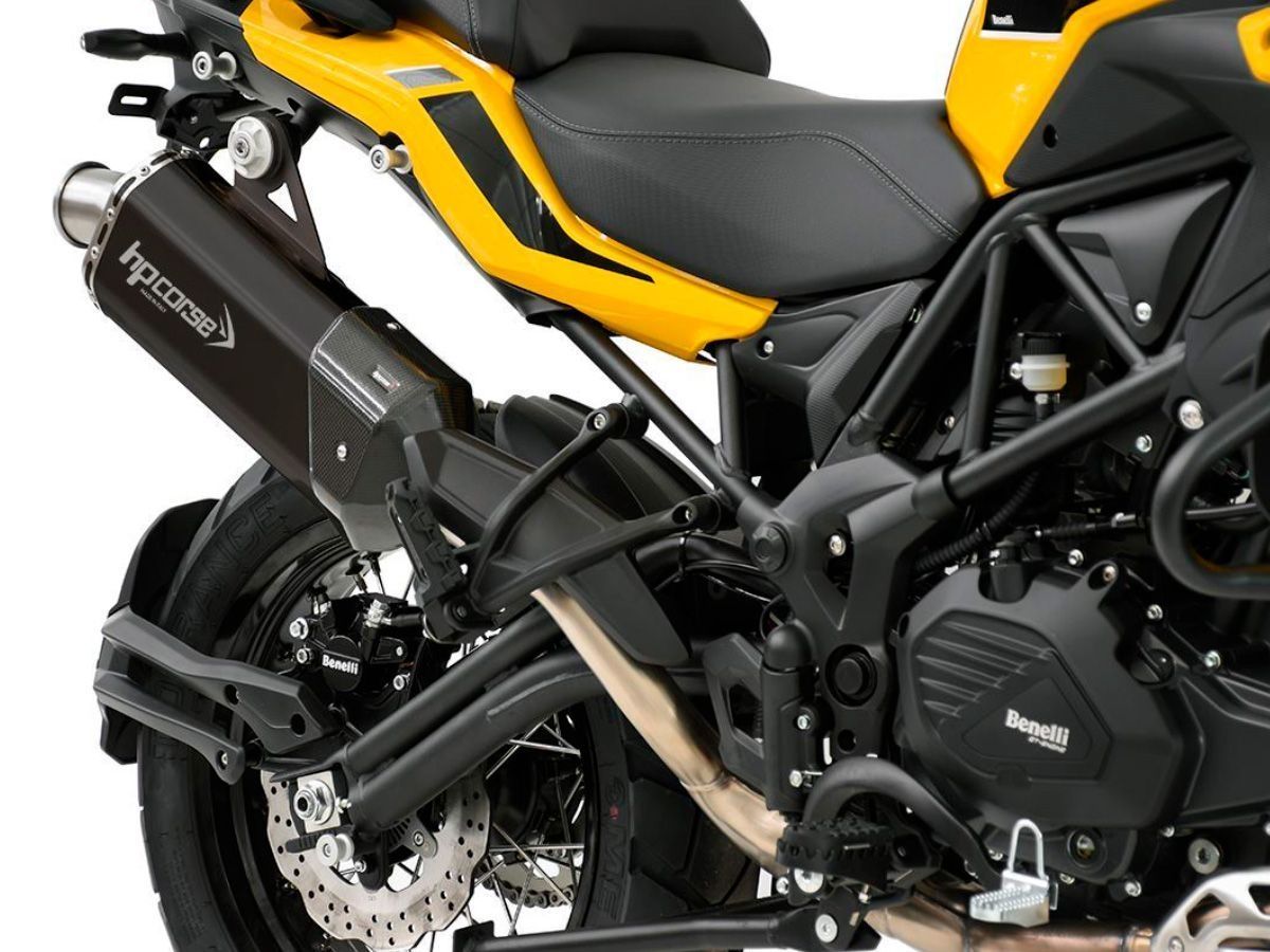 SILENCIADOR 4 TRACK-S HP CORSE ACERO NEGRO SATINADO BENELLI TRK 502 / X 2018-2023