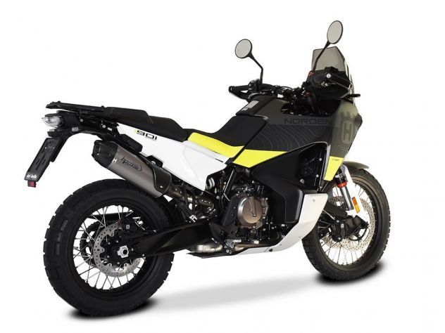 SILENCIADOR DE ESCAPE HP CORSE SP-1 CARBONO CORTO TITANIO HUSQVARNA NORDEN 901 2022-2023