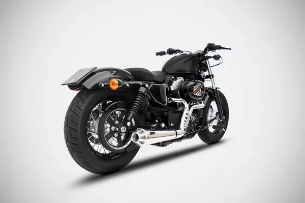 SISTEMA DE ESCAPE COMPLETO 2-EN-1 ZARD PARA HARLEY-DAVIDSON SPORTSTER ZARD SPORTSTER 2in1 E3 SS CONICAL 14-16 Homologado